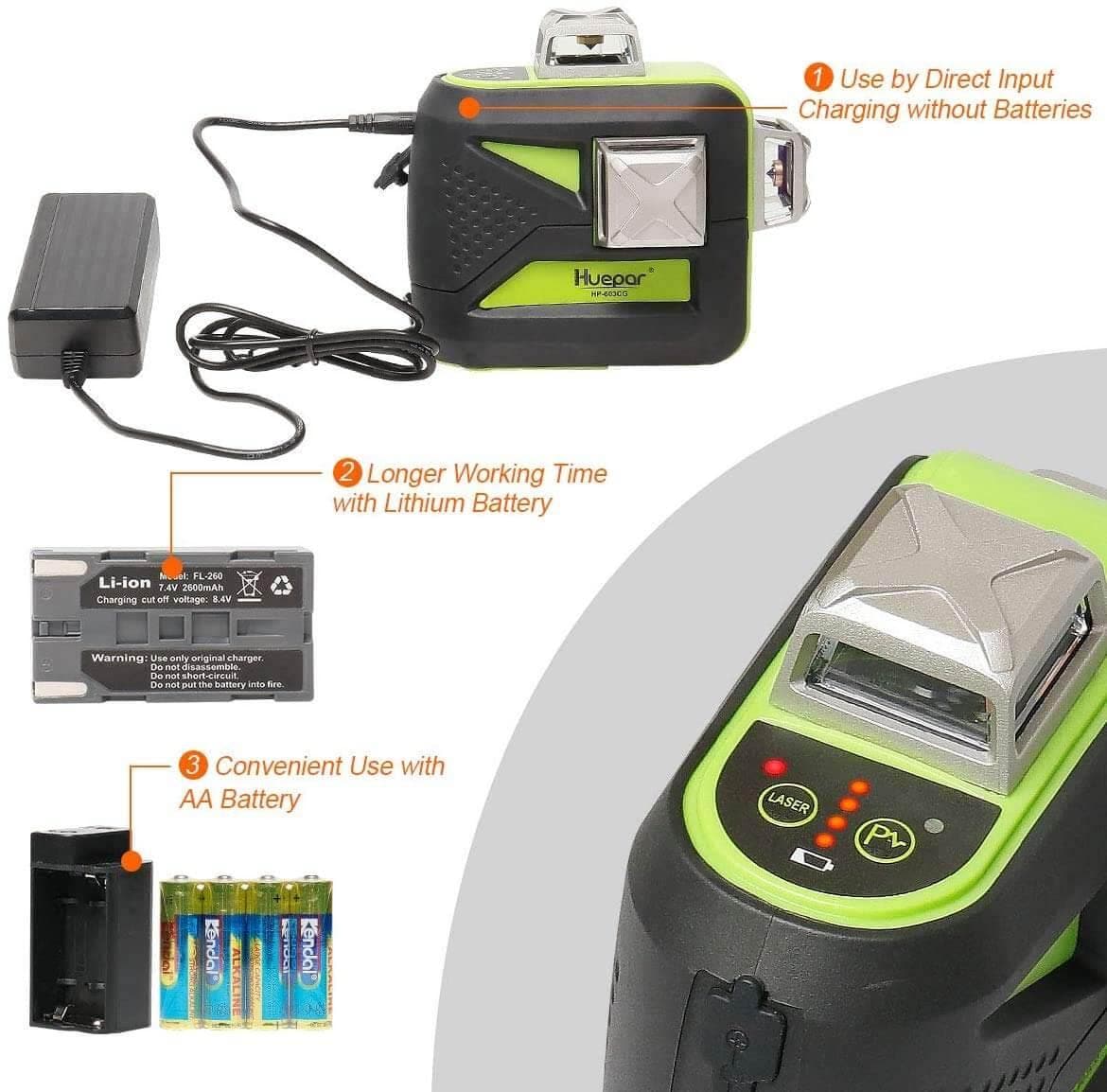 Huepar 603CG-H Laser Level - Image 4