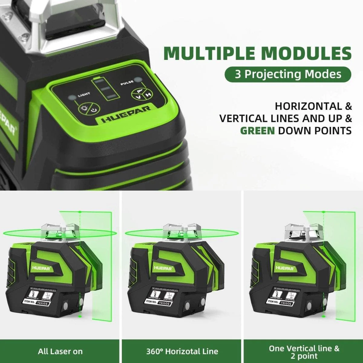 Huepar 7211CG Laser Level - Image 3