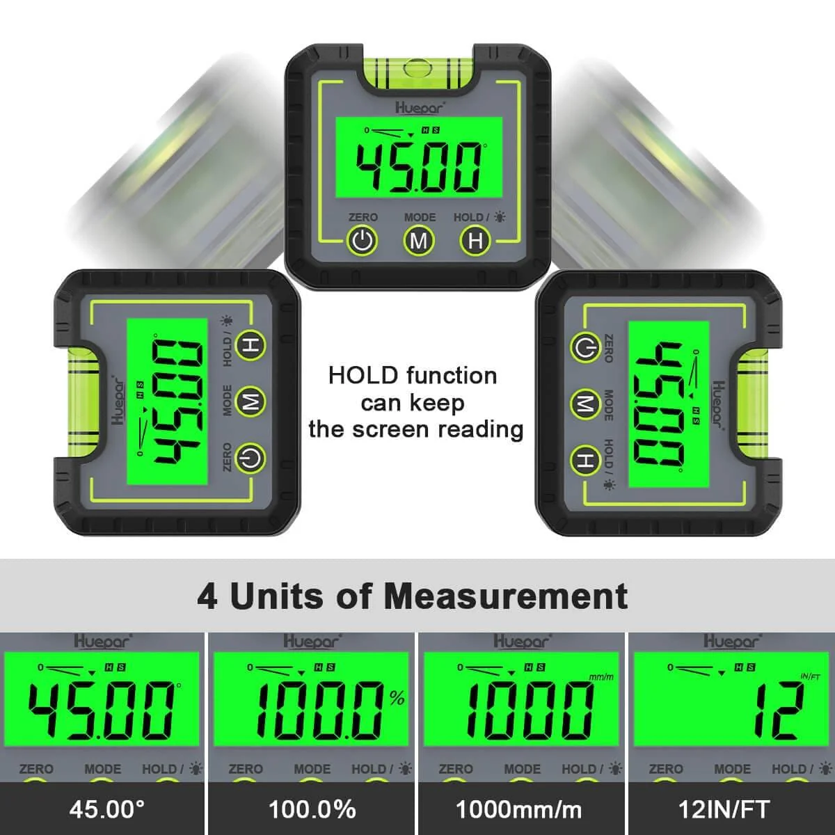 Huepar AG01 - Digital Level Angle Gauge Inclinometer - Image 4