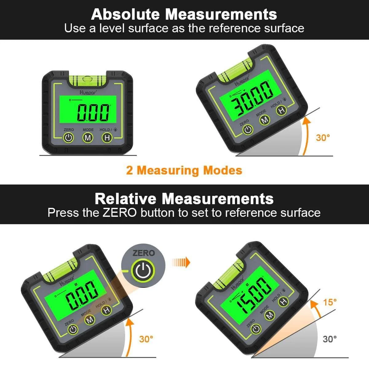 Huepar AG01 - Digital Level Angle Gauge Inclinometer - Image 5