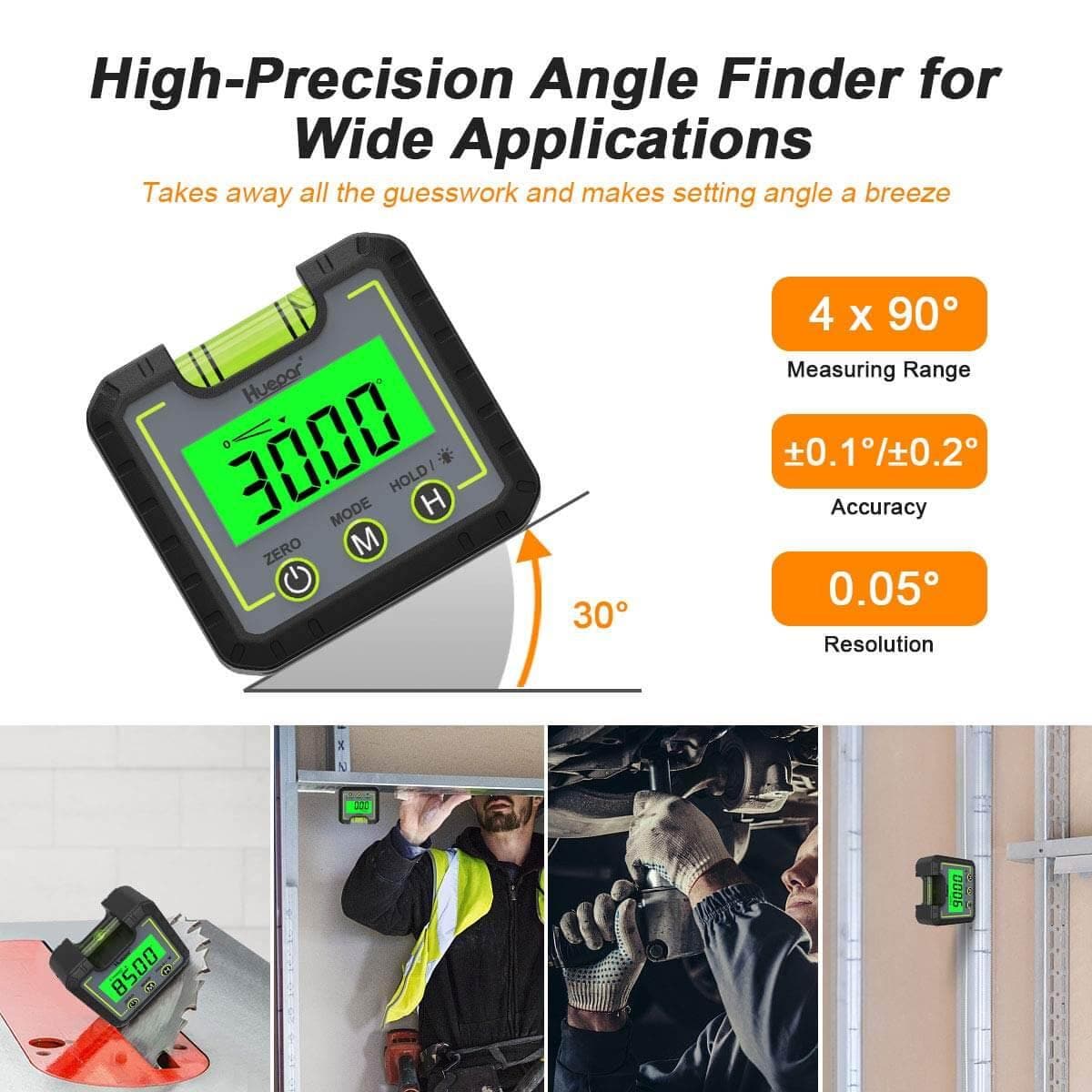 Huepar AG01 - Digital Level Angle Gauge Inclinometer - Image 6