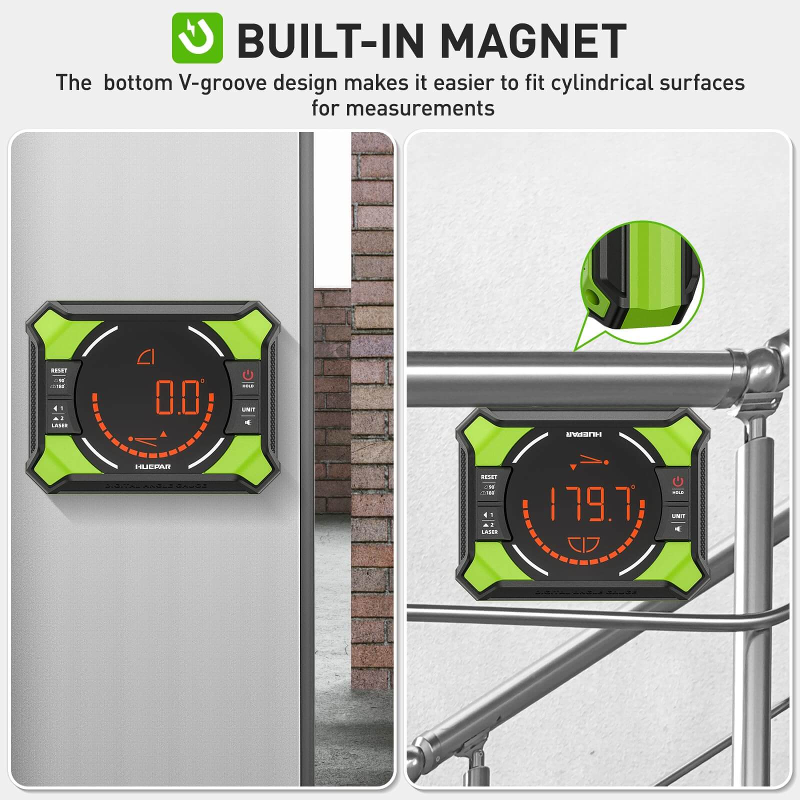 Huepar AG2L - Laser Level with Digital Angle Gauge - Image 4