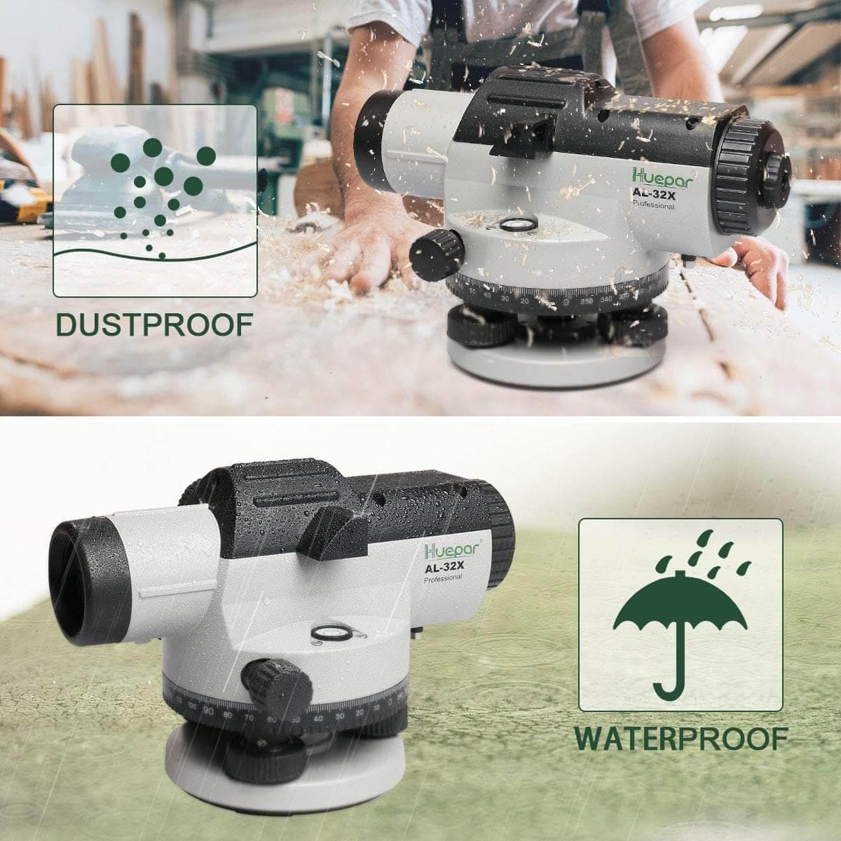 Huepar AL32X - Automatic Optical Level Measuring Tool - Image 8