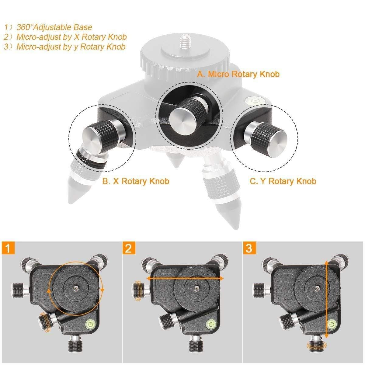 Huepar AT2 - Laser Level 360° Rotating Base Adapter - Image 6