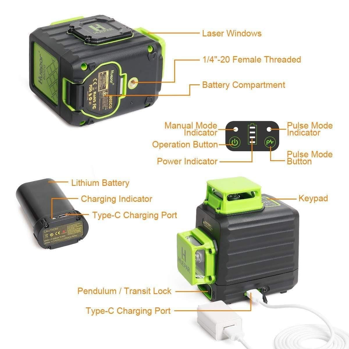Huepar B02CG Laser Level - Image 7