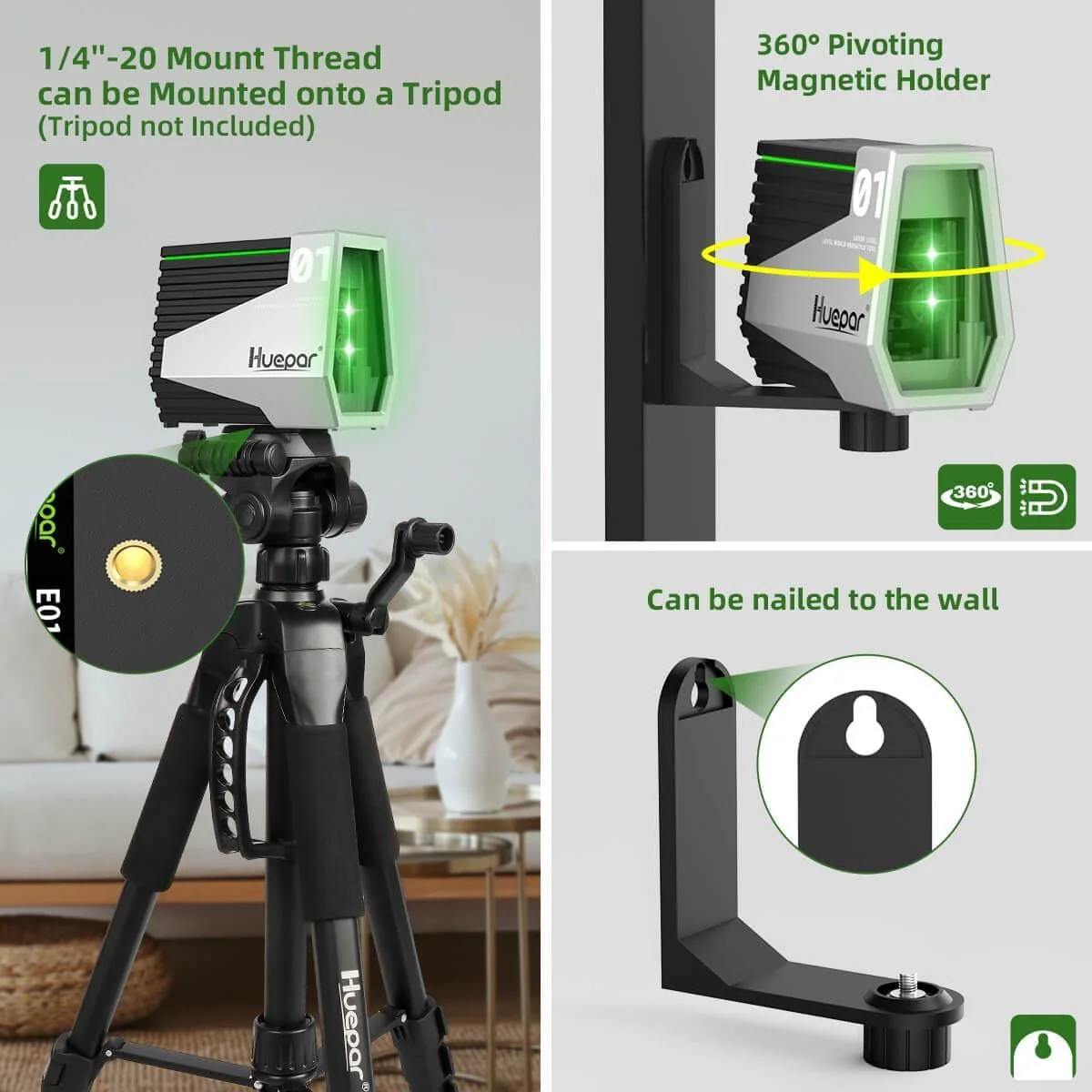 Huepar E011G Laser Level - Image 3