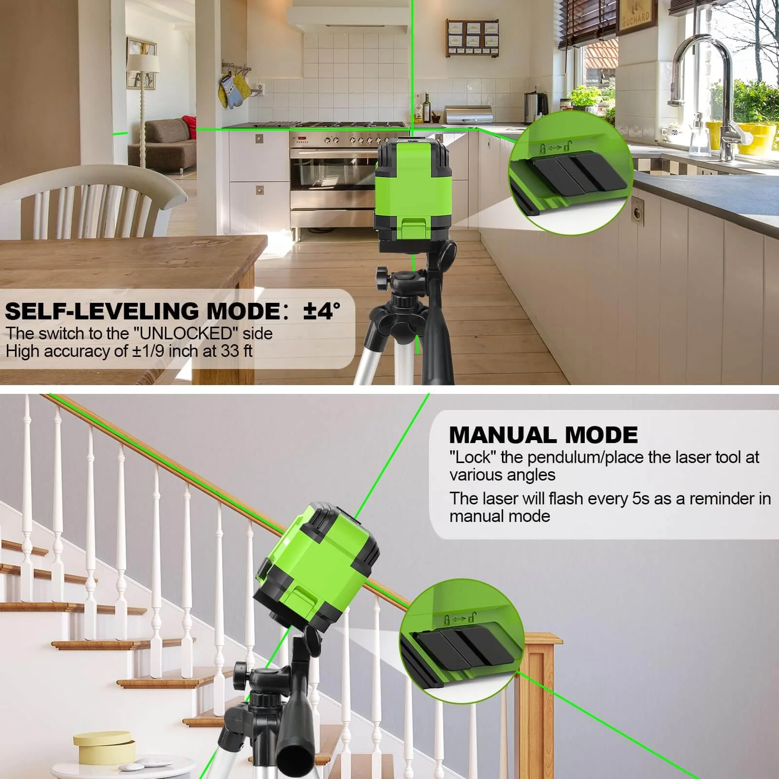 Huepar Green - GK011DGTP Laser Level - Image 3