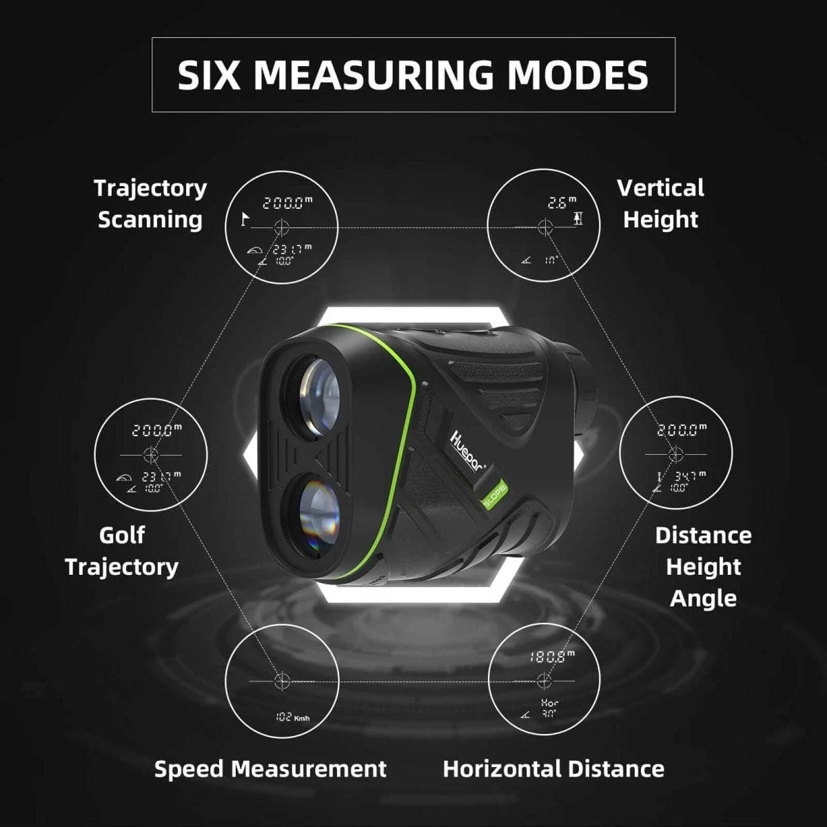 Huepar HLR600 Golf Rangefinder - Compact Laser Scope for Golfing Accuracy - Image 2