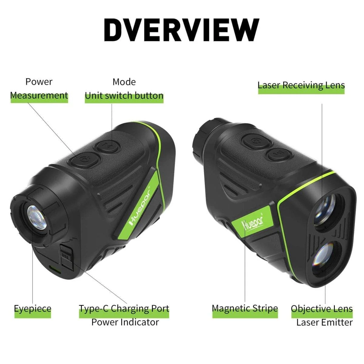 Huepar HLR600 Golf Rangefinder - Compact Laser Scope for Golfing Accuracy - Image 3