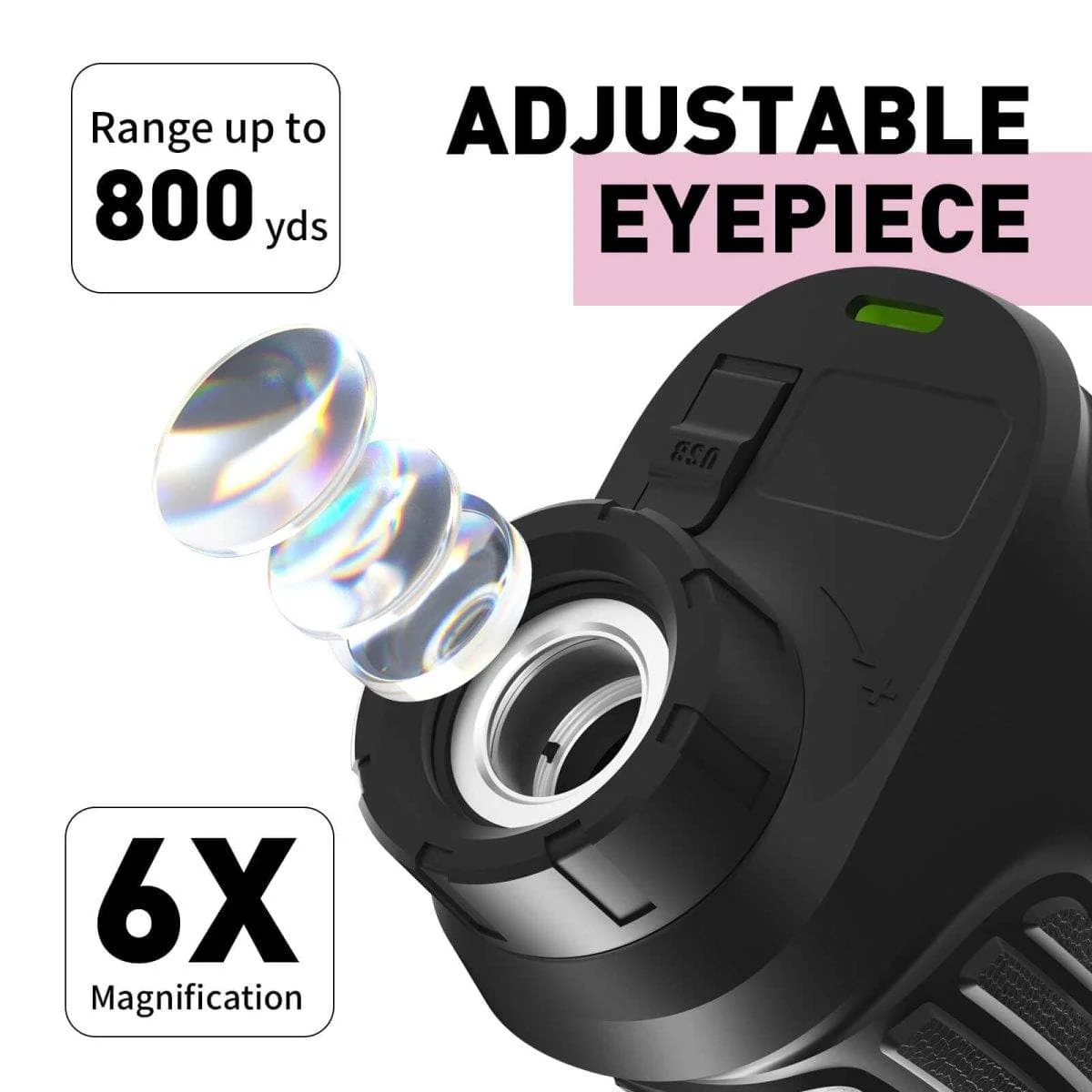 Huepar HLR600 Golf Rangefinder - Compact Laser Scope for Golfing Accuracy - Image 4