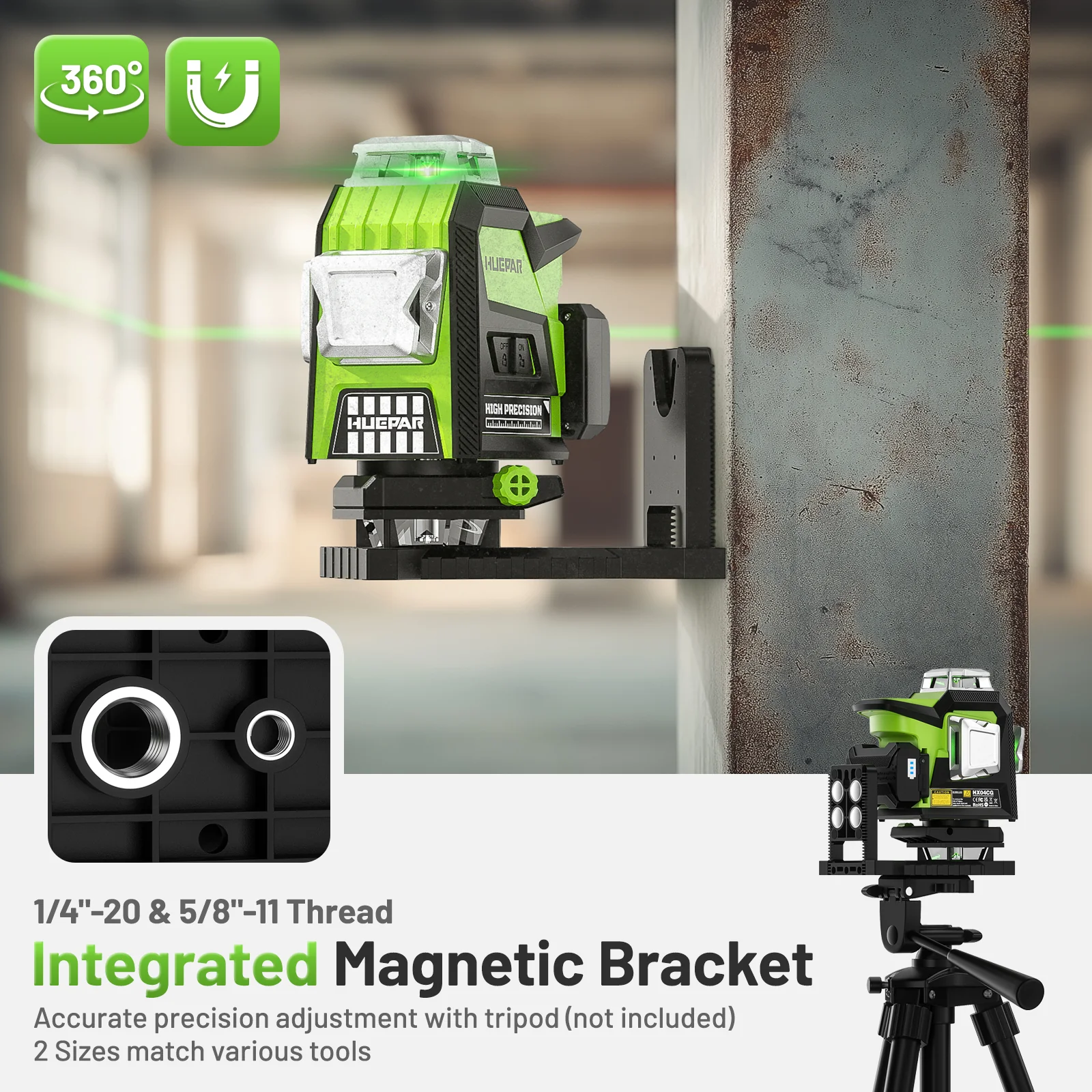 Huepar HX04CG Laser Level - Image 9