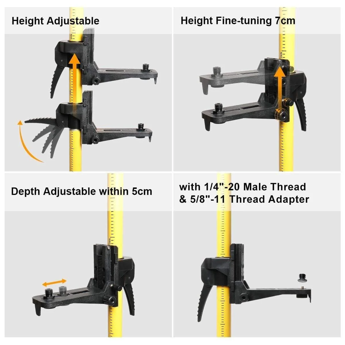 Huepar LP36 - 3.7m/12ft Laser Telescoping Pole - Image 4