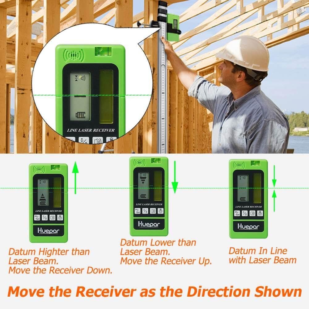 Huepar LR5RG -  Laser Detector/Line Laser Receiver - Image 7
