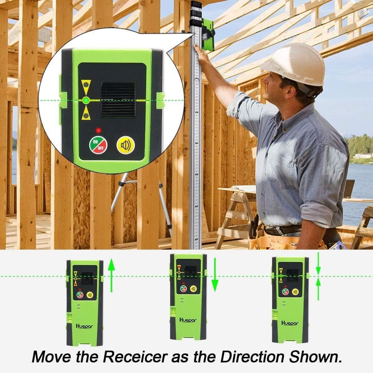 Huepar LR6RG - Laser Detector/Line Laser Receiver - Image 6
