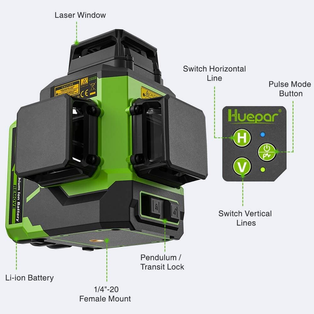 Huepar LS03CG Laser Level - Image 6