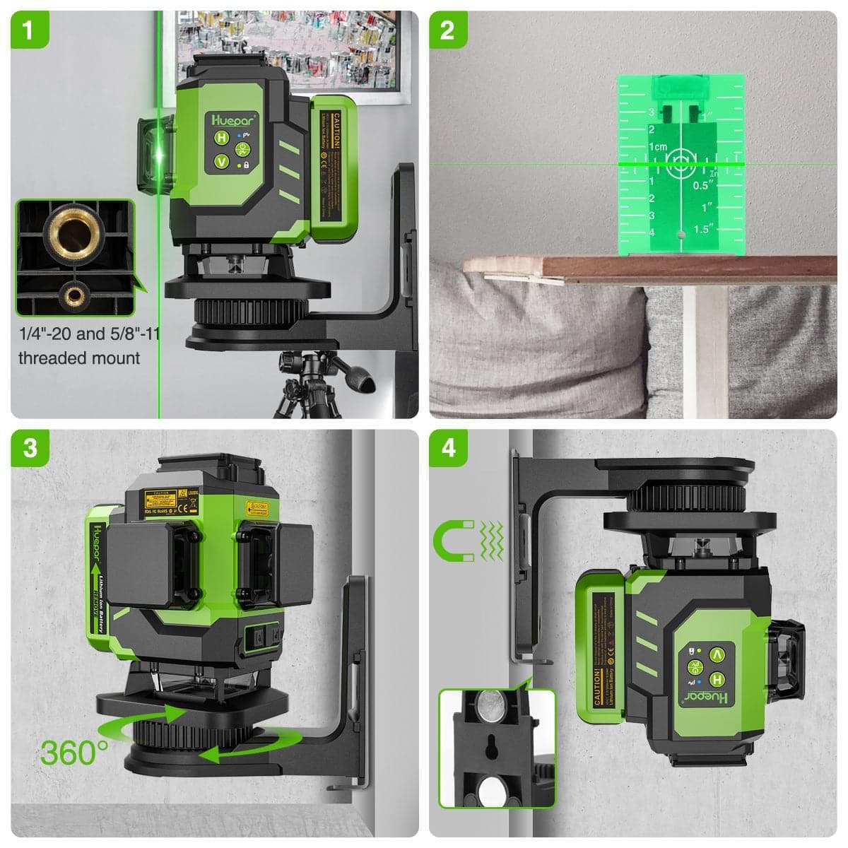 Huepar LS03DG Laser Level - Image 7
