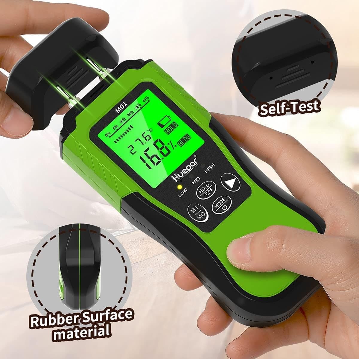 Huepar M01 - Digital Wood Moisture Detector - Image 4