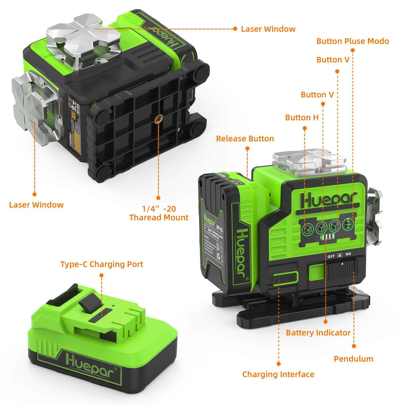 Huepar P03DG Laser Level - Image 8