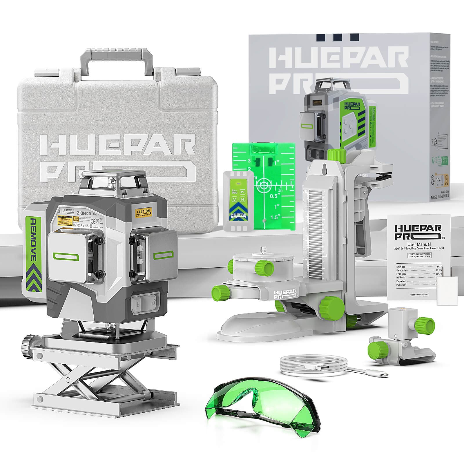 Huepar Pro ZK04CG Laser Level - Image 9