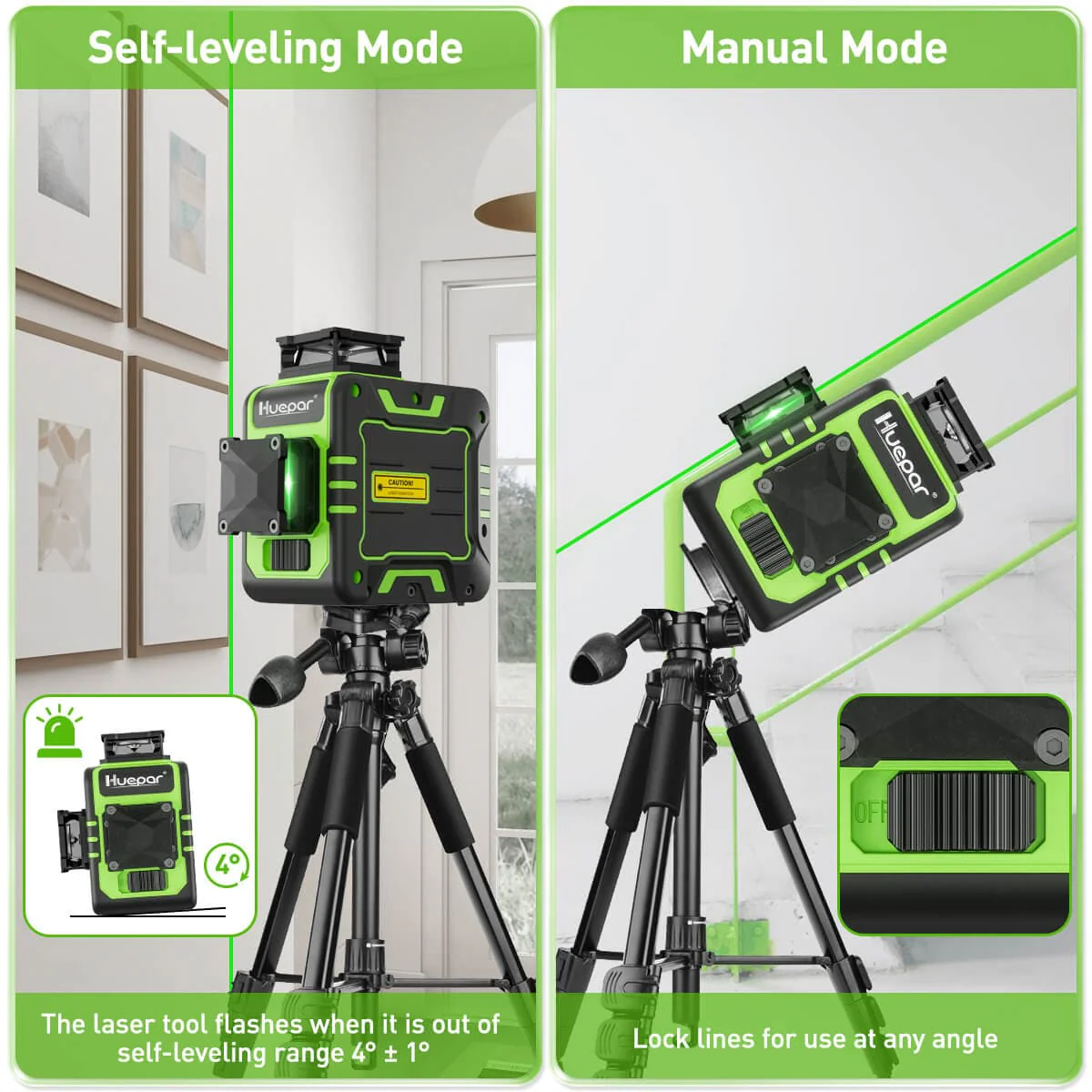 Huepar R03CG Laser Level - Image 6
