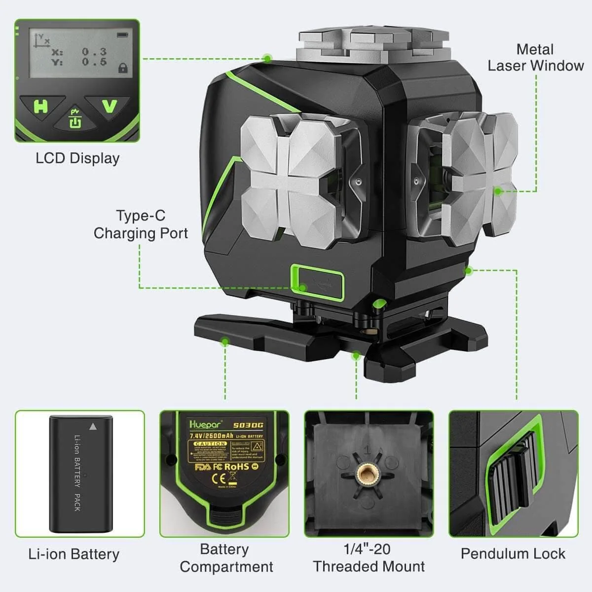 Huepar S03DG Laser Level - Image 8