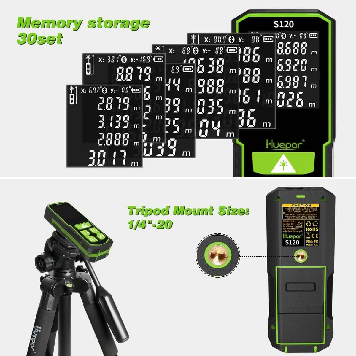 Huepar S120 - LCD Digital Laser Rangefinder - Image 5
