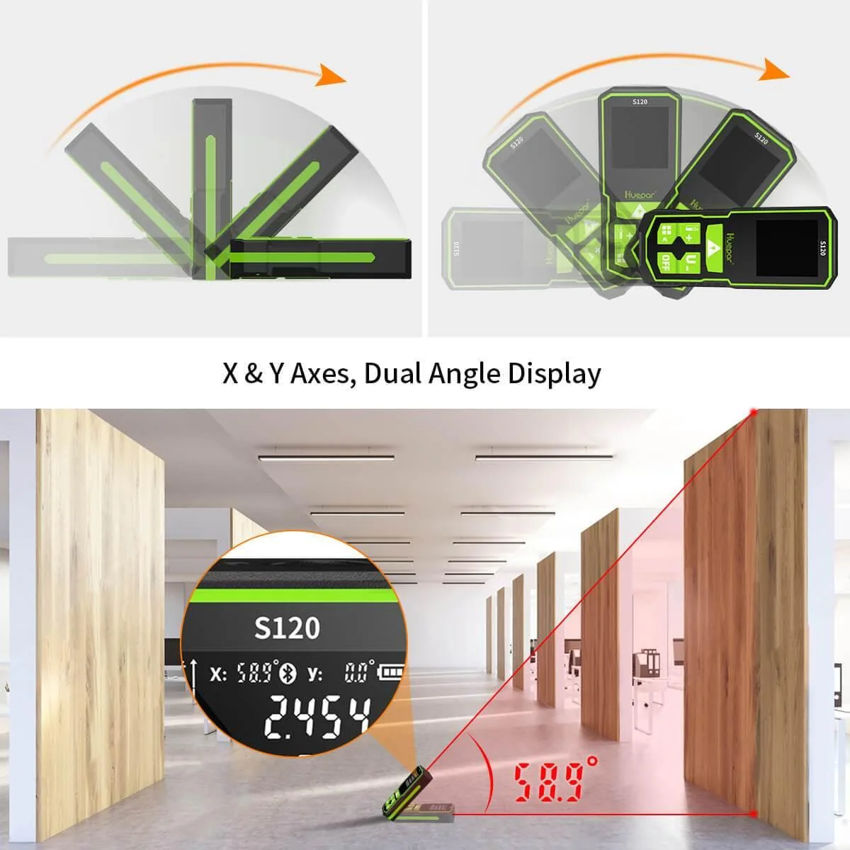 Huepar S120 - LCD Digital Laser Rangefinder - Image 6