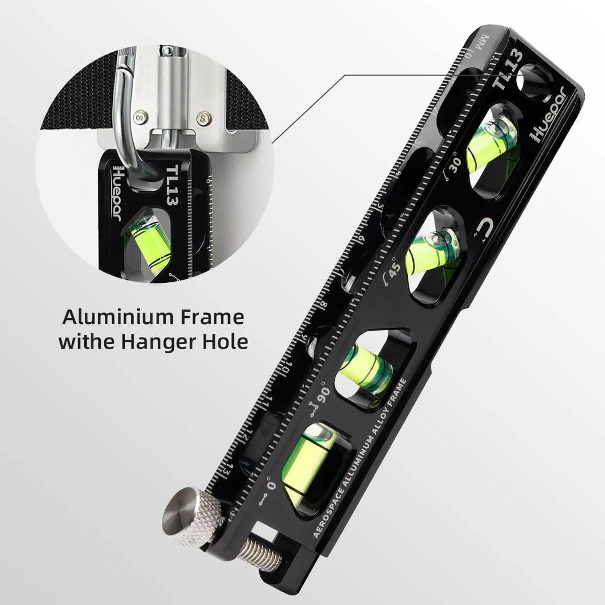 Huepar TL13 - Durable Material Torpedo Level with Easy-to-read high-visibility bubbles - Image 6