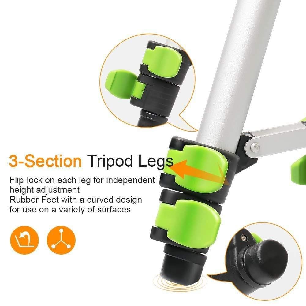 Huepar TPD05 - Aluminum Portable Adjustable Tripod - Image 5