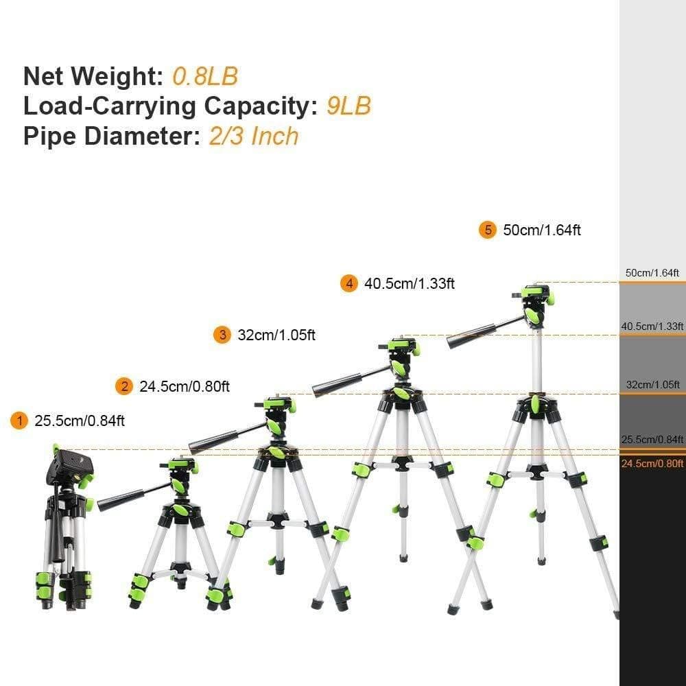Huepar TPD05 - Aluminum Portable Adjustable Tripod - Image 7