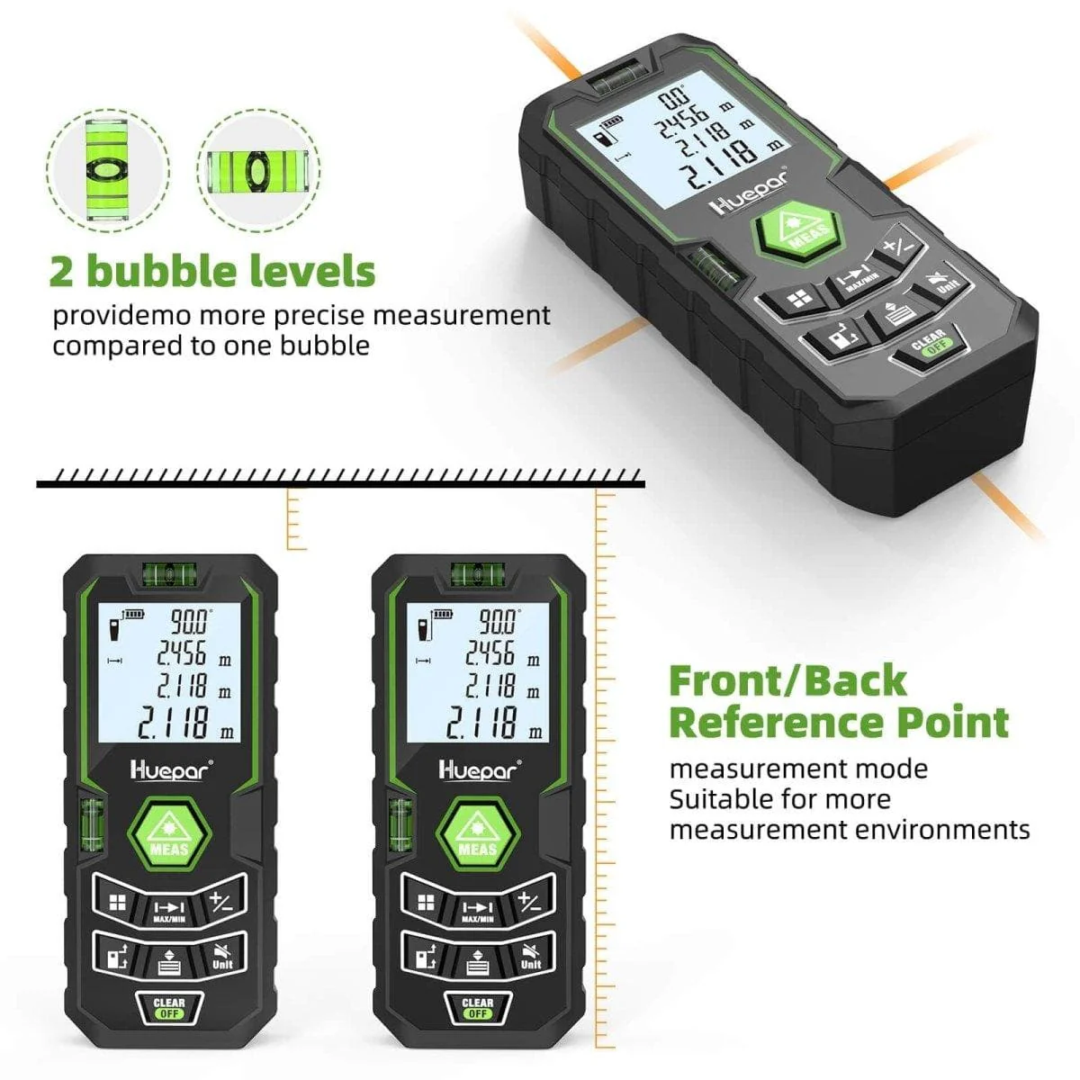 Huepar X6-LM50 -  50M Laser Distance Meter - Image 4