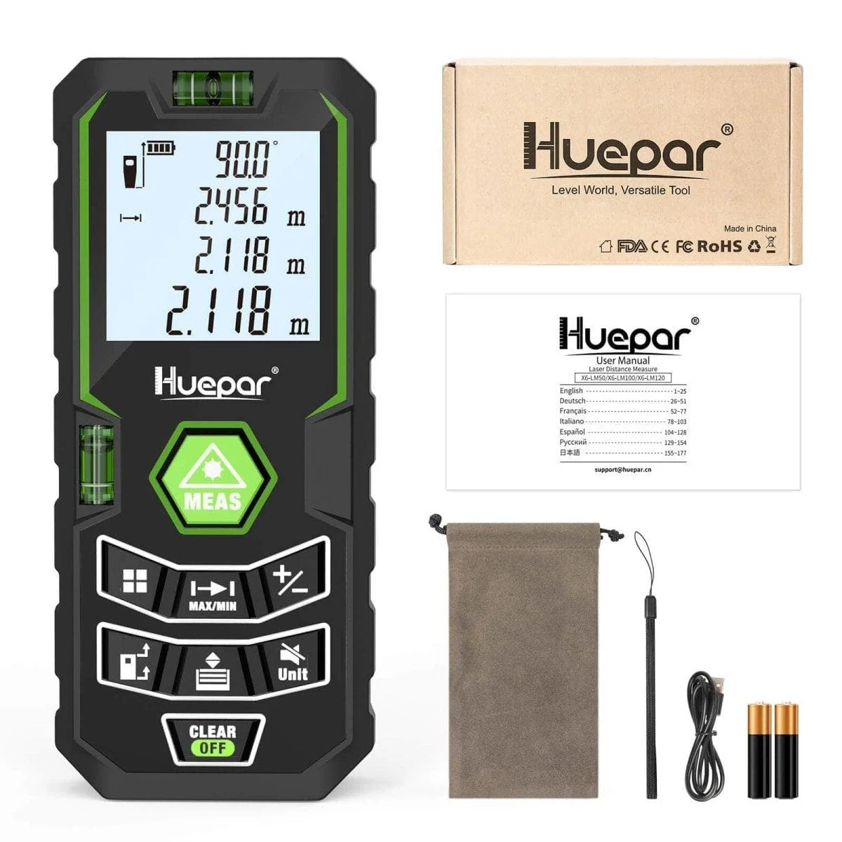 Huepar X6-LM50 -  50M Laser Distance Meter - Image 6